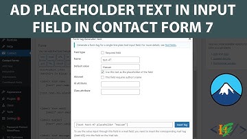 How to add Placeholder Text in any Input Field in Contact Form 7