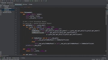 Python Polynomial Multiplier App  - 8 - Running The Polynomial Class