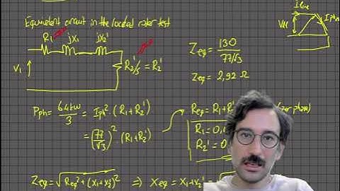 Induction Motor Locked-Rotor No-Load Test Problem Solution