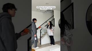 I bet he didn’t expect that 😇 #couple #couplecomedy #shorts