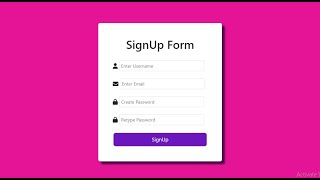 How to make SignUp Form using PHP MySQL | Xampp