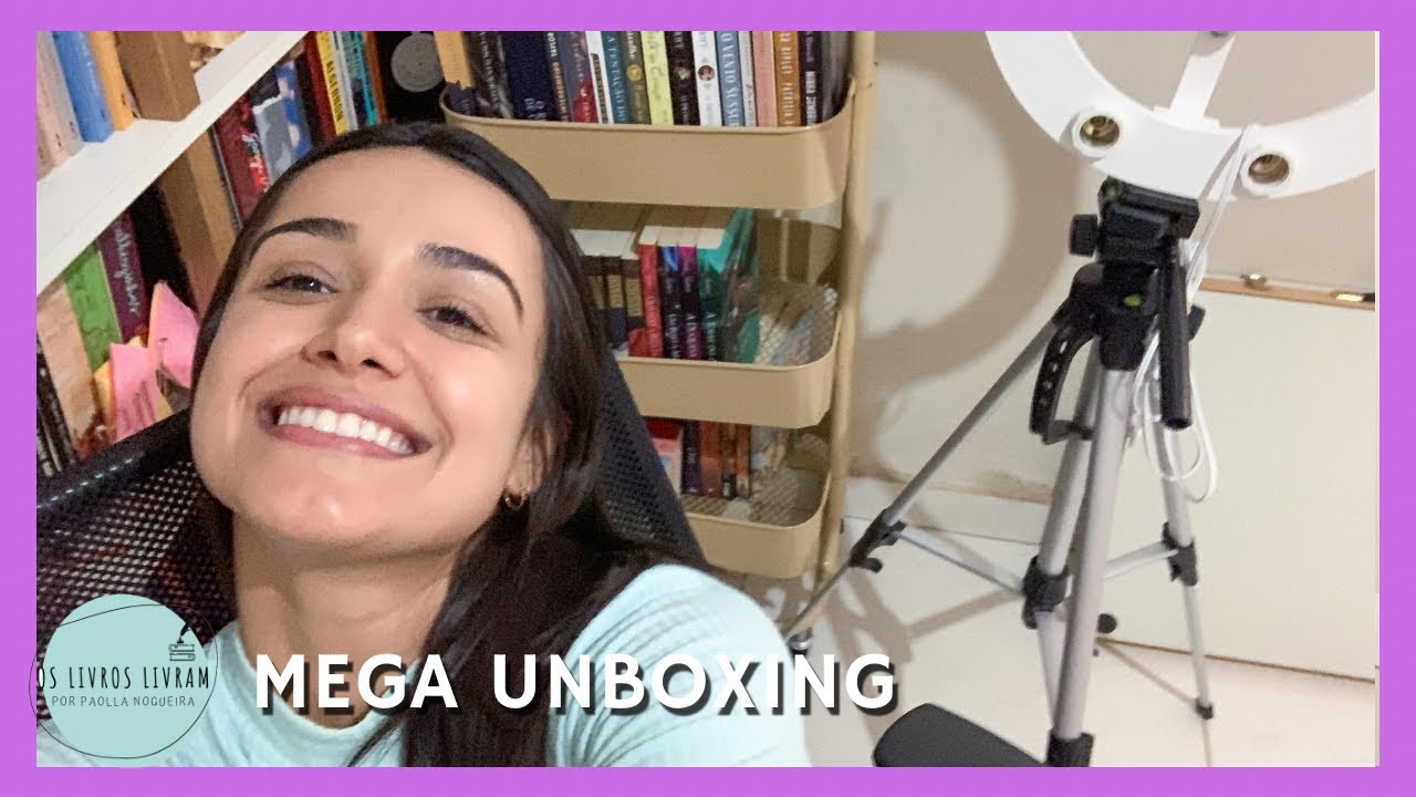 MEGA UNBOXING : COMPREI UM CARRINHO ORGANIZADOR E UMA NOVA RING LIGHT | Os Livros Livram