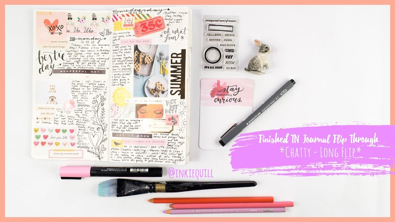 Finished Journal Flip Through ~ Traveler's Notebook *CHATTY + LONG*