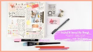 Finished Journal Flip Through ~ Traveler's Notebook *CHATTY + LONG*