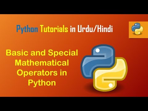 3 . Basic and Special Mathematical Operators in Python Urdu/Hindi