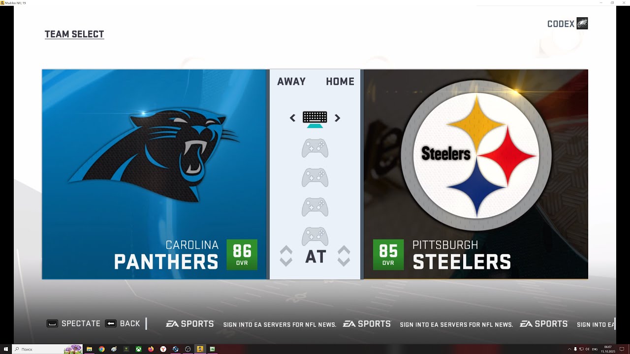 NFL 2019 восьмой тур Carolina PANTHERS - Pitsburgh STEELERS
