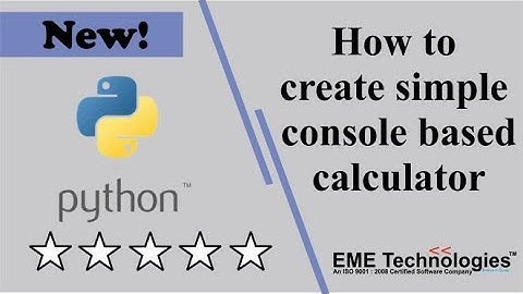 How to create simple console based calculator in python project download with source code