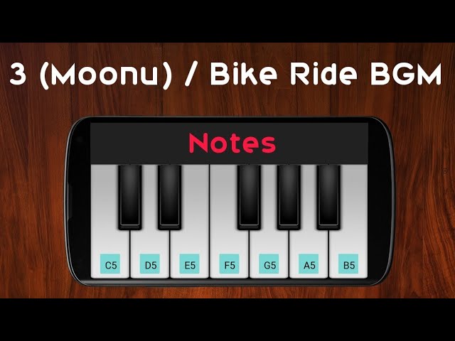 Bike Ride Bgm 3 Moonu Perfect Piano Cover Notes In Comments Youtube