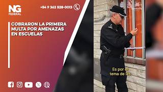 NG FEDERAL - COBRARON LA PRIMERA MULTA POR AMENAZAS EN ESCUELAS - SANTA FE
