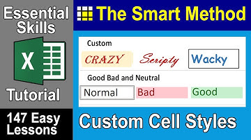 4-13: Create Excel Custom Cell Styles