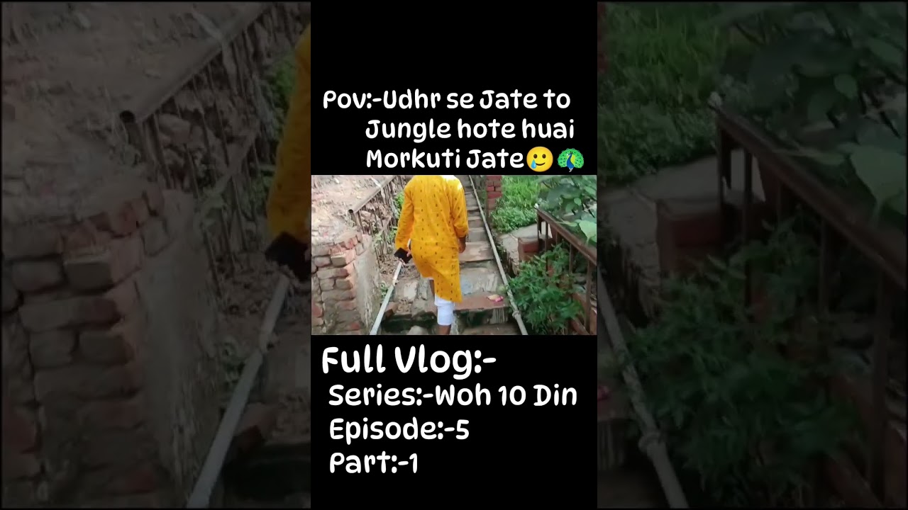 Udhar se jate to Jungle hote huai Morkuti Jate🥲🦚