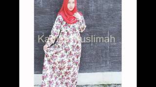 Pusat Gamis Katun Jepang Motif Bunga 081282008099