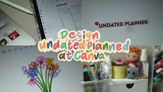 Bikin Undated Planner di Canva | Free Undated Planner