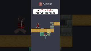 1 Wide Hidden 14 High Staircase In minecraft Insp Flappy345 minecraftmemes shorts redstone