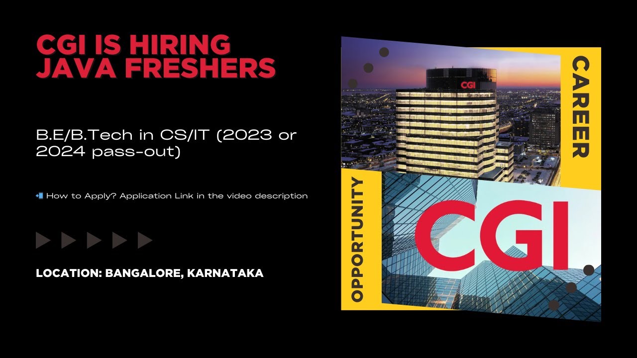 🚀 CGI Is Hiring Java Freshers – Apprentice Role | 2023 & 2024 Graduates Apply Now!