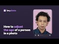 HeyPhoto, change my age: how to change the age of a person in a photo