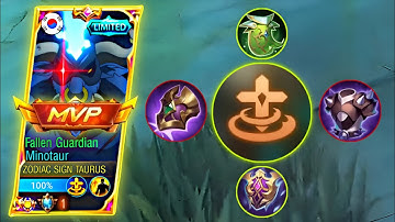 TRY THIS BUILD (100% UNKILLABLE) TOP GLOBAL MINOTAUR | MINOTAUR BEST BUILD 2022