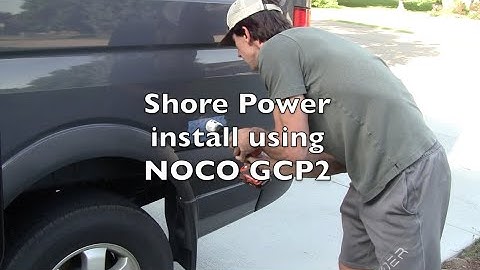 Installing van shore power using NOCO GCP AC port
