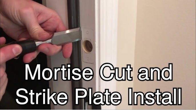 WZTO Door Lock Hole Opener Kit, Updated Lock Mortiser For Wooden Doors Door Lock Installation Kit Mortising Machine Mortise Jig 12 14 Open End Wrench Rule