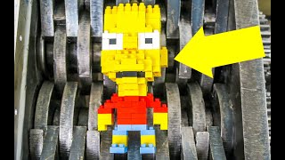 Shredding A Lego Bart Simpson Cool Experiment