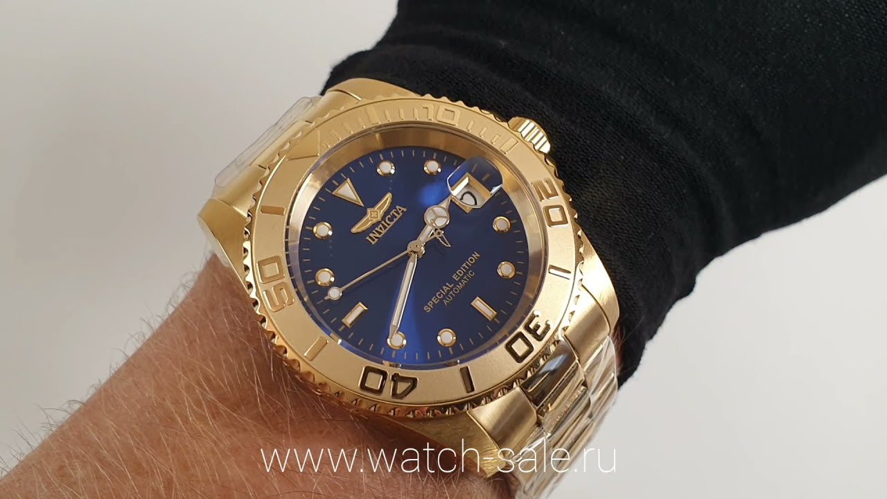 Часы мужские механика с автоподзаводом Invicta Pro Diver Automatic 42 mm 30603