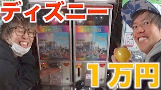 ディズニーペアチケットの当たるガチャガチャで1万円分引く。