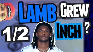 Ceedee Lamb grew 1/2 inch and 10 pounds in the 2022 off-season? Content