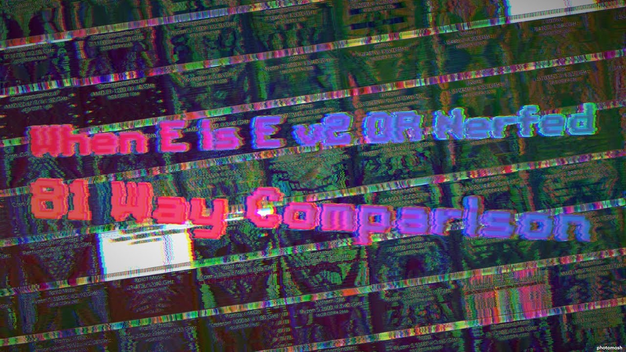 [Black MIDI] When E is E v2 OR Nerfed | 15.1 Million Notes: 81 WAY COMPARISON