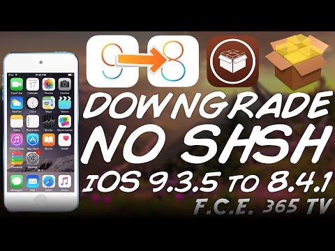 How To Downgrade UNTETHERED iOS 9.3.5 To iOS 8.4.1 NO SHSH BLOBS (32-Bit)