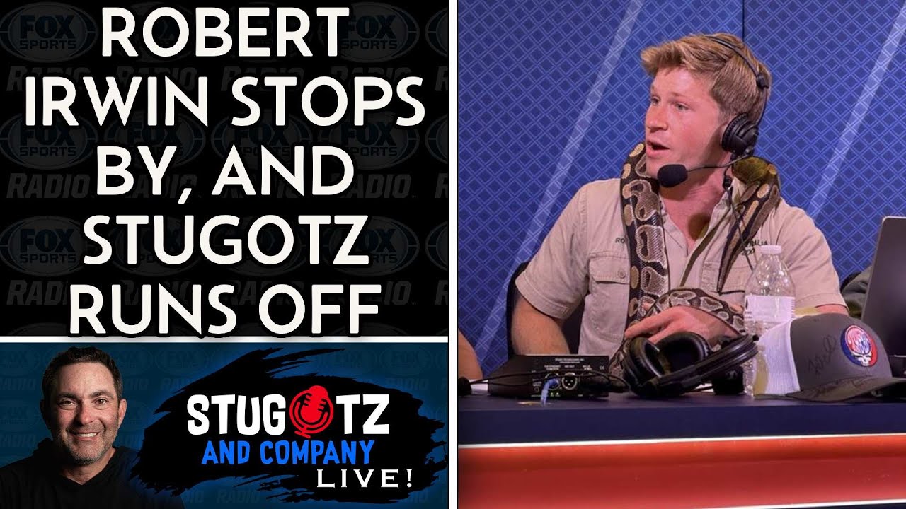Robert Irwin Talks NFL, Animals & Super Bowl… Stugotz Panics!
