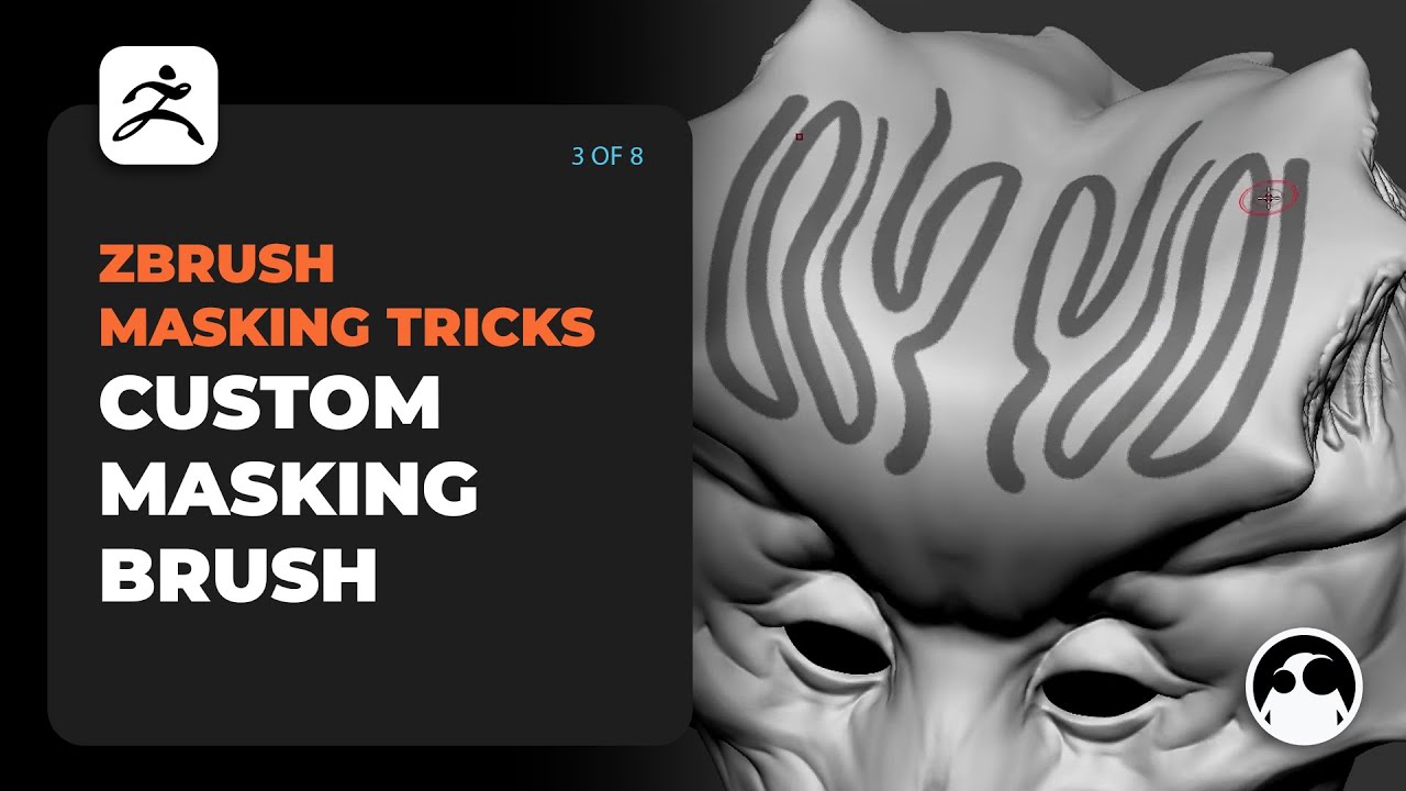 how to fide mask in zbrush