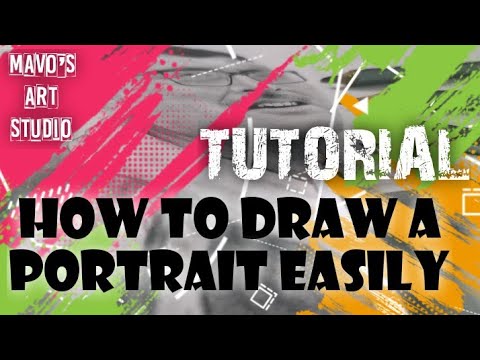 How to Draw A portrait easily/ portrait tutorial for beginners/ easy ...