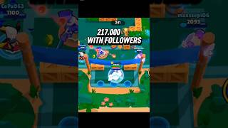 217k 🏆 with followers #brawlstars #follow #like