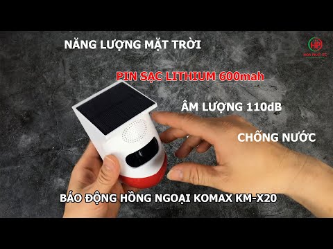 Video Báo động hồng ngoại năng lượng mặt trời KM-X20 - Chống... - youtube