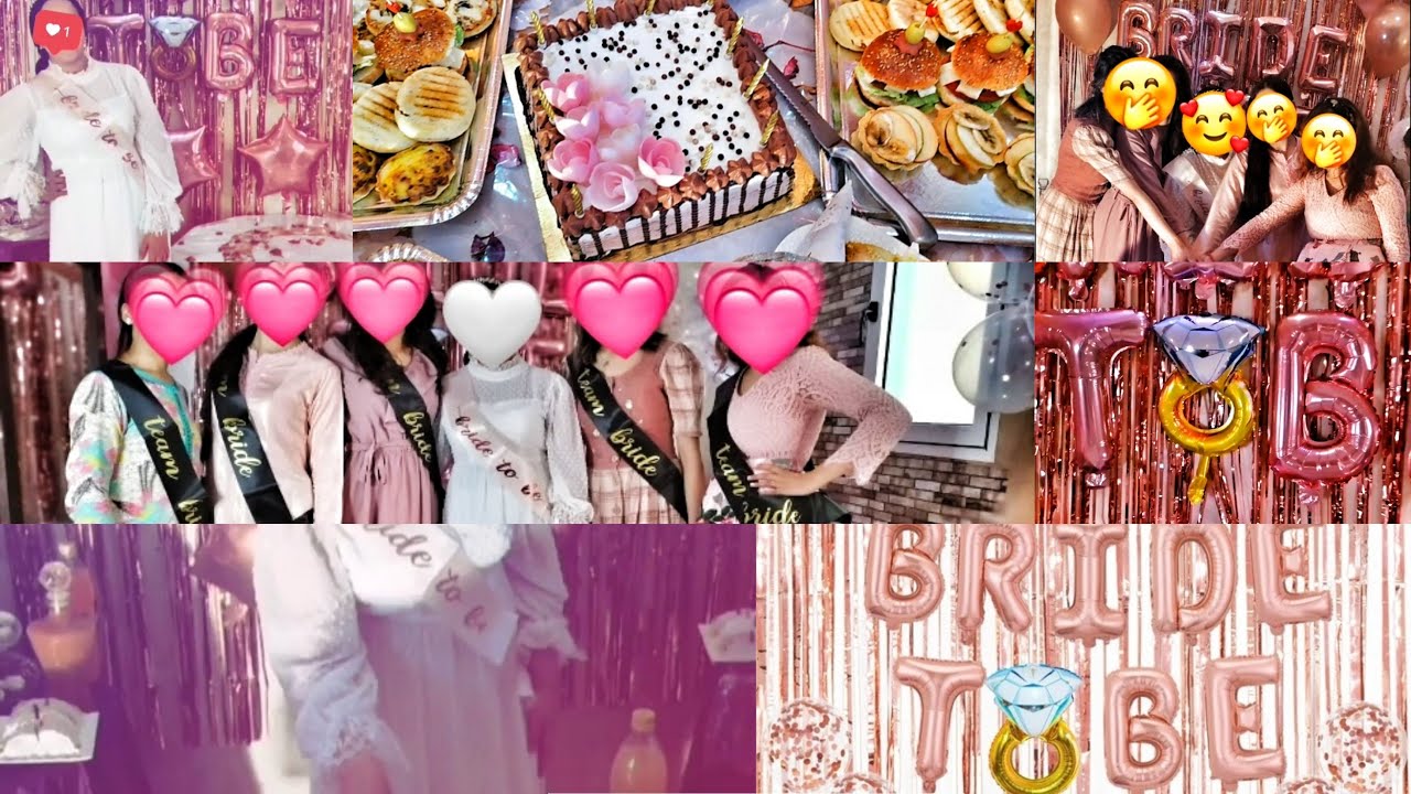 حفل توديع العزوبية مع صديقاتي باقل تكاليف /💍👰‍♀️ bride to be party/والبيفي الي وجدت /حفل قبل الزواج