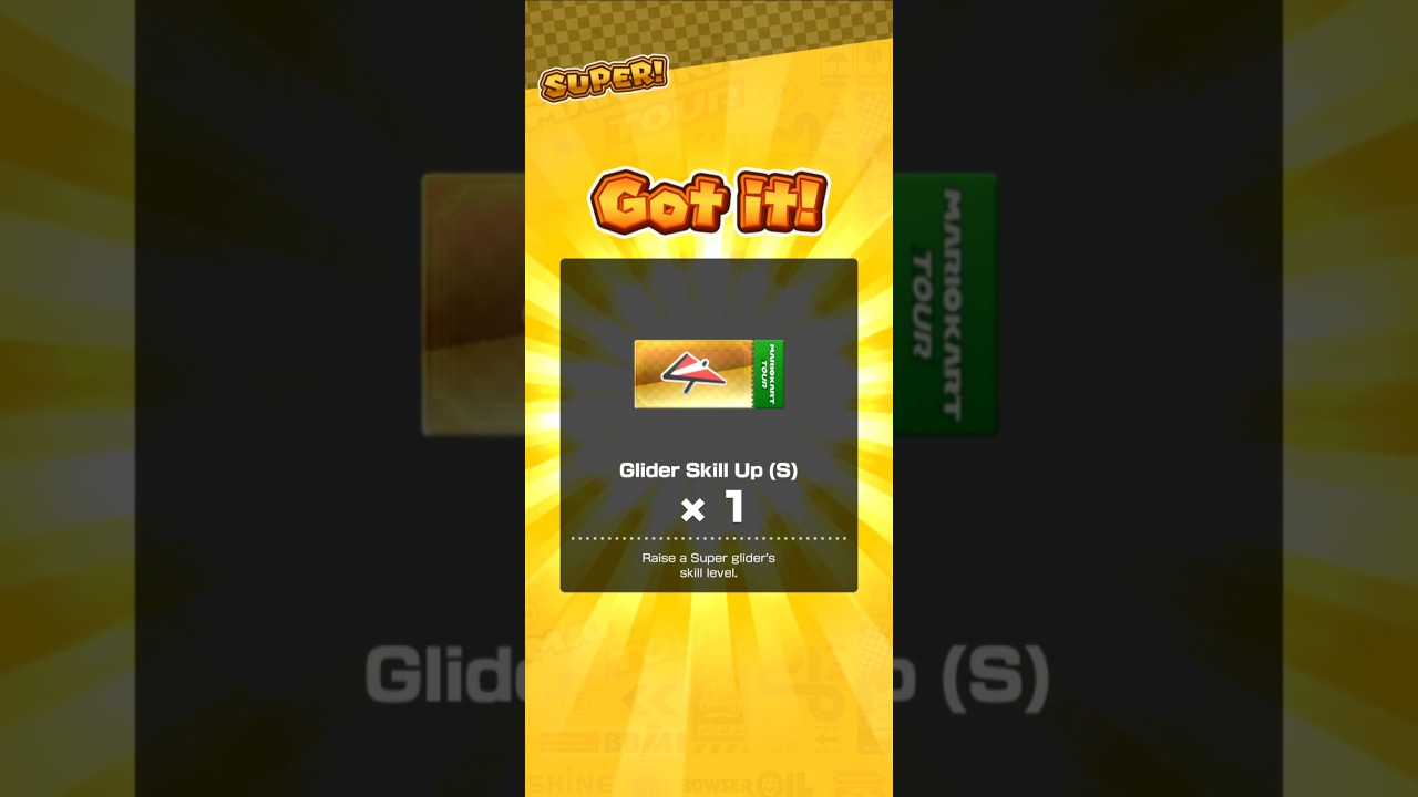 Mario Kart Tour (Green Tokens Shop) Buy Glider Skill Up Tickets (3-9-2025) 