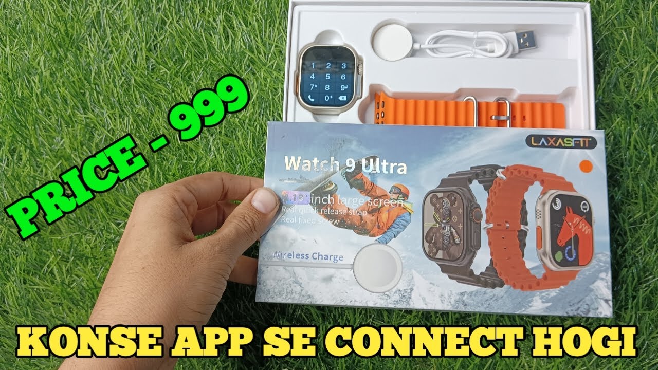 watch 9 ultra, unboxing, laxasfit watch 9 ultra connect, watch 9 ultra ...