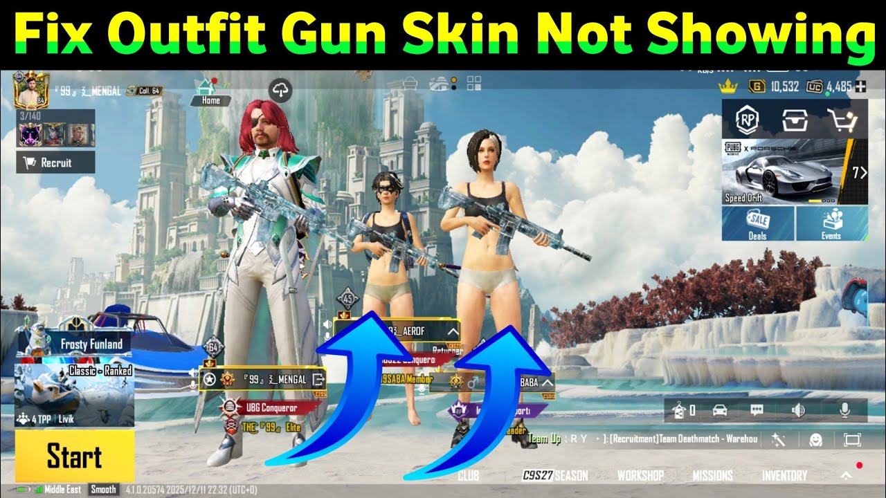 How To Fix Outfit And Gun Skin Not Showing Problem In BGMI & PUBG | Bgmi Resource Pack Download