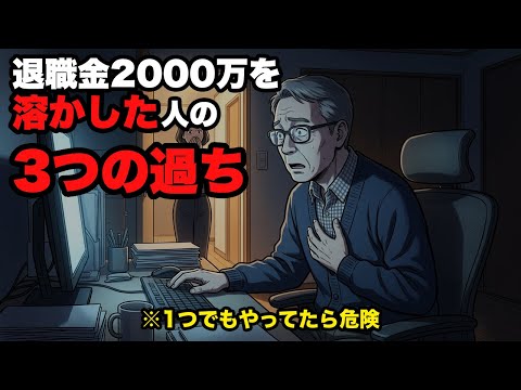 【実話】退職金2000万円を溶かした人がやった「3つの過ち」※1つでもやってたら危険