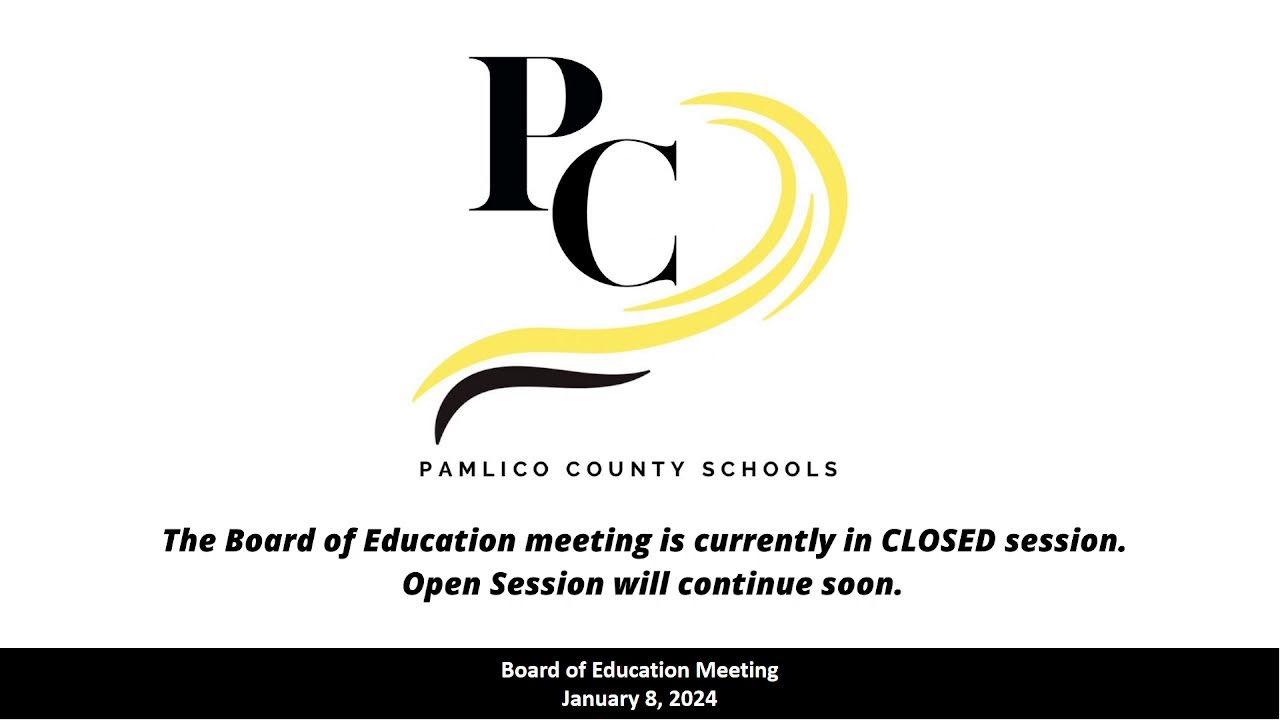 Pamlico County Board of Education Meeting January 8, 2024 YouTube