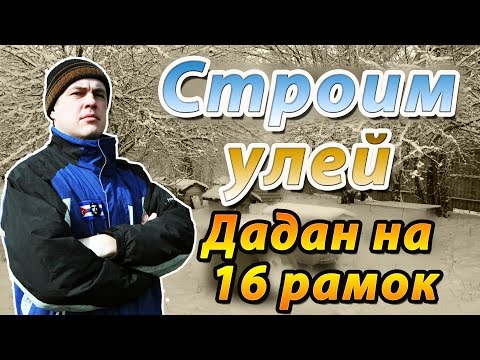 Как сделать улей своими руками. Пчелиный домик на 16 рамок Дадана.
