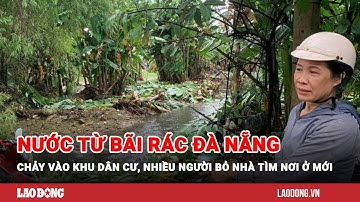 Nước từ bãi rác Đà Nẵng chảy vào khu dân cư, nhiều người bỏ nhà tìm nơi ở mới | Báo Lao Động