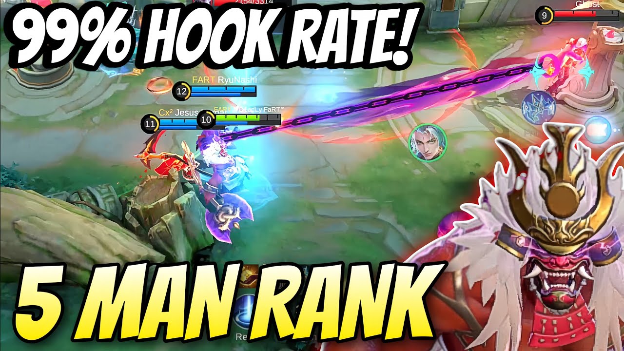 Can This MVP Franco Hooks WIN The 5 Man Ranked Match? Franco Gameplay MLBB