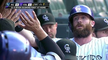 KC@COL: Morneau brings in Blackmon with double play