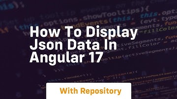 how to display json data in angular 17