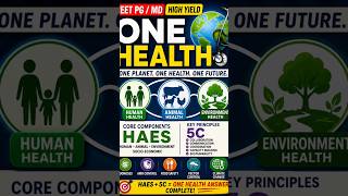ONE HEALTH in 30 Seconds #youtubeshorts #communitymedicine #psm #publichealth #upsc #neetpg2026