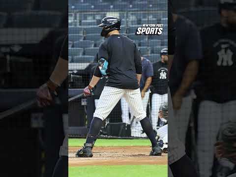 Giancarlo Stanton and Trent Grisham are also taking live at bats #shorts