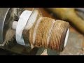 Threading frozen wood Threading frozen wood