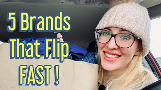 5 Brands That Resell FAST You May Not Know | BOLO Thrift Haul To Resell On Poshmark And EBay | SAHM