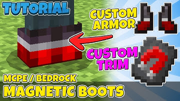 Minecraft Add-on Tutorial » MAGNETIC BOOTS » How to make Custom Armor and Trim